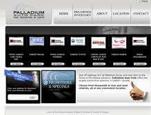 Tablet Screenshot of palladiumautopark.com